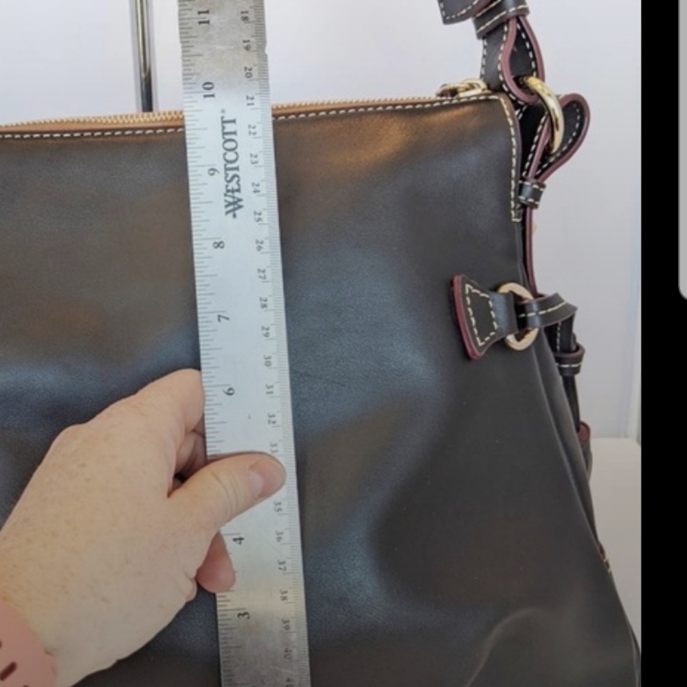 Dooney & Bourke, Black Leather Hobo Shoulder Bag - Picture 5 of 16